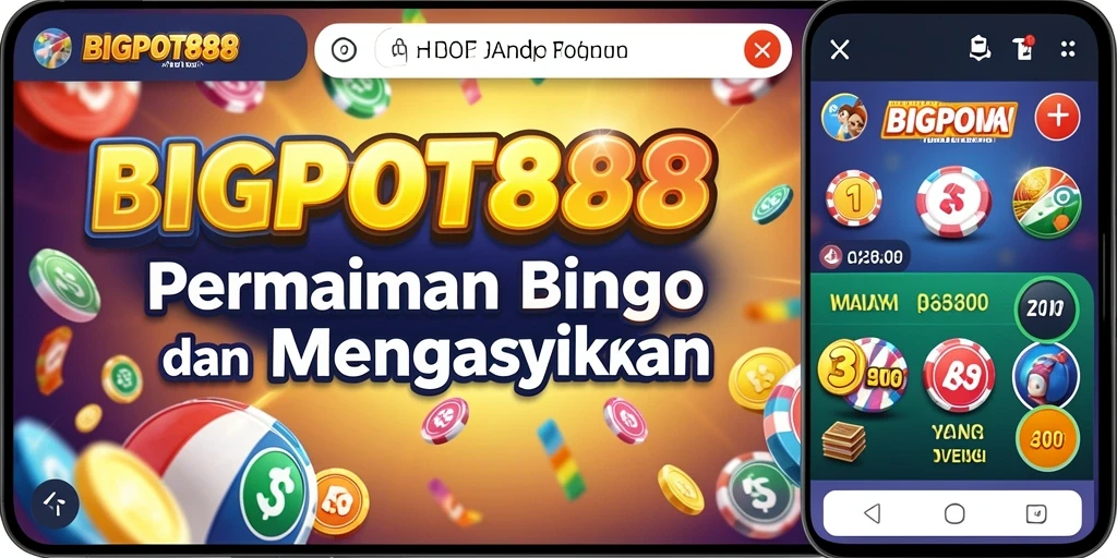Tangkapan layar utama BIGPOT88 dengan gameplay Bingo yang seru.