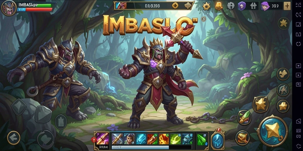 Tampilan epik dari <strong>IMBASLOT</strong> saat pertarungan berlangsung di dunia MMORPG.