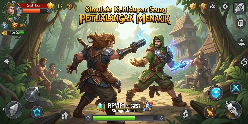 Tampilan gameplay RPVIP1 yang memukau dan interaktif.