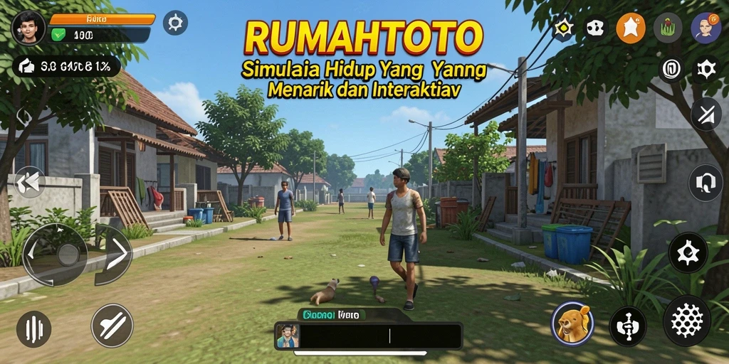 Tampilan gameplay RUMAHTOTO yang menarik dan interaktif.