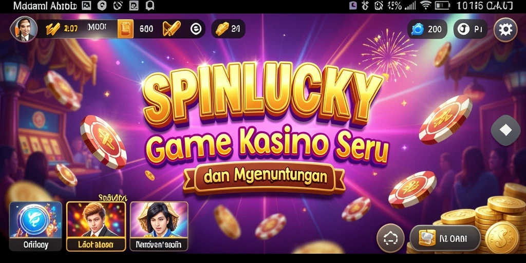 Tampilan gameplay menarik dari SPINLUCKY saat bermain Kasino.
