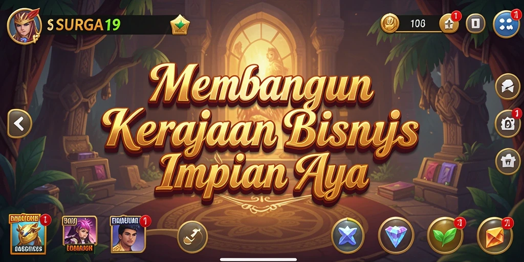 Gameplay menegangkan dalam membangun kerajaan bisnis.